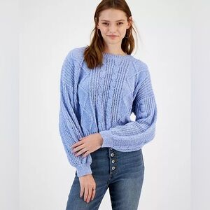 NWT- Hippie Rose Cable-Knit Sweater